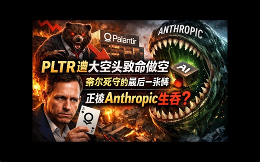 PLTR遭大空头致命做空，蒂尔死守的最后一张牌，正被Anthropic生吞？