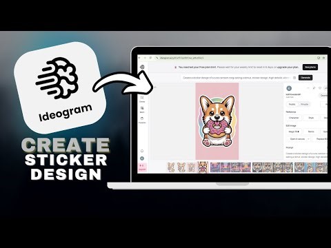 How to Create Sticker Designs Using Ideogram.ai in SECONDS!