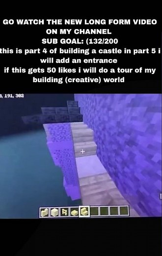 Castle build part 4 #minecraft #building #minecraftbuilding #castle #minecraftcastle #coolbuilds