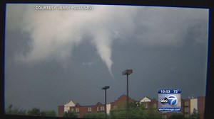 Funnel clouds reported in western suburbs