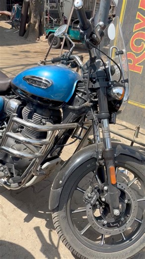 New Royal Enfield Meteor 350 Supernova Blue 💙 #royalenfield #meteor350 #cruiserbike #viralreels #fbreelsvideo | Royal Moody Rider