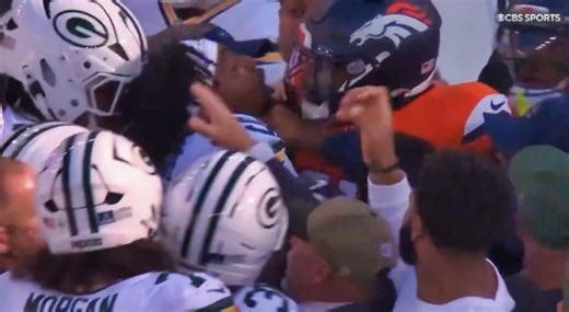Massive Brawl Broke Out Between Green Bay Packers & Denver Broncos Players Before Kickoff [VIDEO]