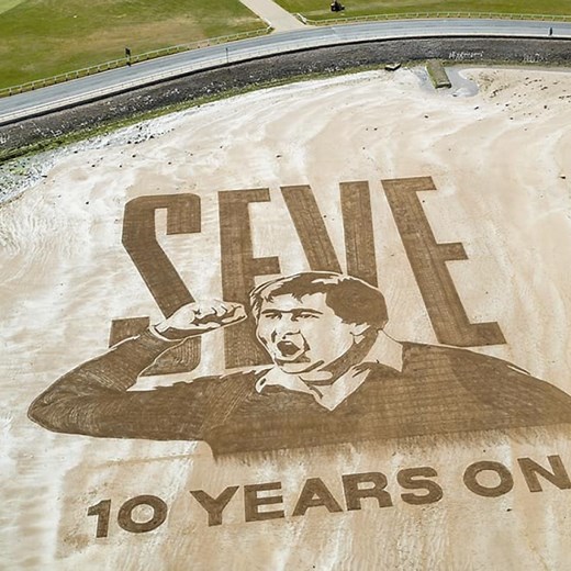 Stunning St. Andrews sand art pays tribute to Seve Ballesteros on 10th anniversary of his death