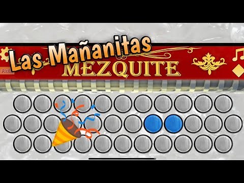 Cómo tocar | Las Mañanitas🥳 en Acordeón Mezquite | tutorial Fácil