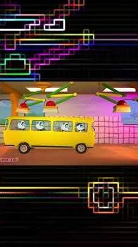 Panda Bo and his friends wash the bus #kids #kidsvideos #shorts