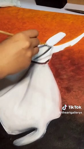 First time using oil paints on canvas✨ #explore #trending #canvaspainting #fy #art #artist #explorepage #calligraphy #fyp #oilpainting #painting