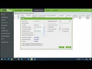 Installation & Paramétrage ZK Access 3.5 - Réglage de portes
