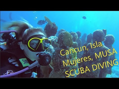 Scuba Diving Cancun Mexico | Isla Mujeres | MUSA Underwater Museum | Covid Travel