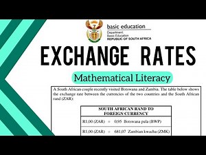 How to MASTER Exchange Rates in 5 Minutes | Grade 12 Maths Lit Exam Boost!
