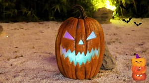Halloween Pumpkins Decorations LED Animated Jack O Lanterns Motion Sensor Sounds Light Up Pumpkin Halloween Table Garden Patio Front Outdoor Decor