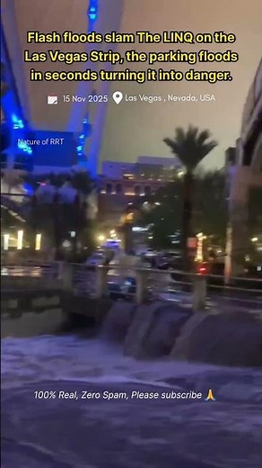 Las Vegas Strip Floods in Seconds: Flash Flood Slams The LINQ Parking Garage | Nov 15, 2025