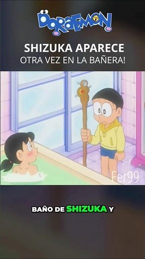 Nobita enters Shizuka's Bathroom #doraemon #cartoon #nobita #shizuka #bathing #shizukadrawing