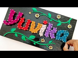 DIY String Art | String art tutorial | String art Name board | String art for beginners madebymayuri