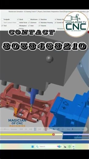 Mastercam 3D Surface Finishing Simulation | Smooth Tool Motion | Magician of CNC