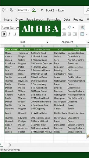 How to add border in Excel!|| Quick shortcuts #excel #excelshortscuts