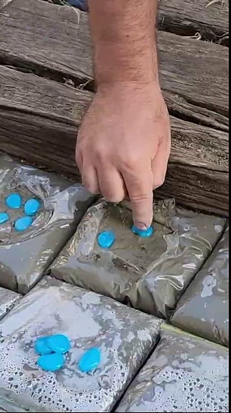 Fill Ziploc bags with concrete...🤯