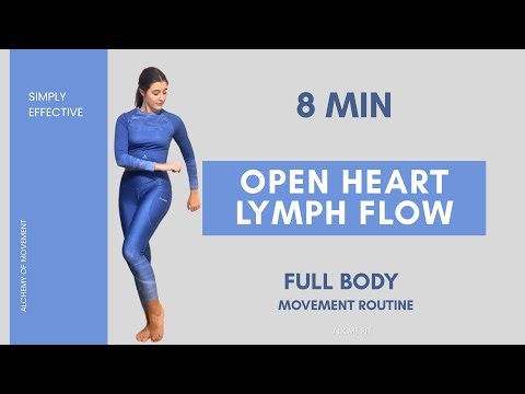 8 MIN Self Love Lymphatic Drainage • Cardio Exercises to Open Chest & Heart