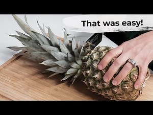 How to cut a pineapple 3 ways: rings, wedges, and pineapple chunks - Easy!
