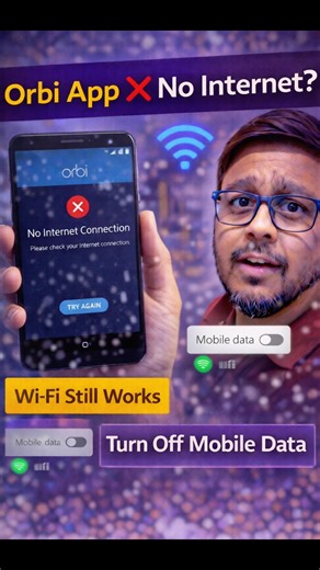 Orbi App Says No Internet on Android? Fix This