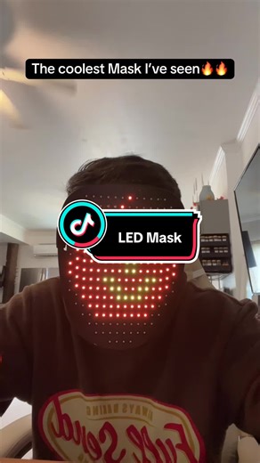 This LED Mask is awesome!! #masktok #halloweencostume #ledmask #masks #tiktokshopfinds