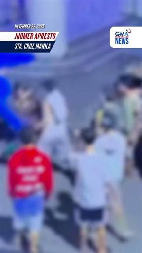 TRIGGER WARNING: Sensitibong materyal kaugnay sa isang insidente na nagresulta sa pagkasawi. Maging disente sa pagkomento. EXCLUSIVE: Nasawi ang isang 28-anyos na lalaki matapos siyang pagsasaksakin ng lalaking binatukan umano niya sa Sta. Cruz, Manila nitong Nov. 19, 2025. Ayon sa barangay, kaagad din naman sumuko ang suspek makalipas ang ilang oras. | via Jhomer Apresto/GMA Integrated News | GMA News