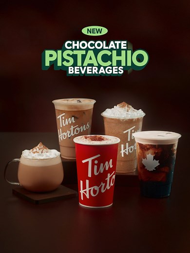 Chocolate Pistachio Drinks at Tim Hortons: A New Delight