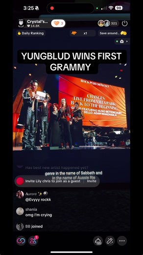 Yungblud Gana su Primer Grammy en Mejor Actuación en Vivo