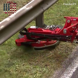This Amazing German Lawnmower Attachment Can Cut Around Poles and Fenceposts  - Core77
