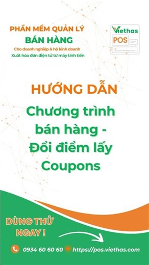 Sales Program Guide - Redeem Points for Coupons [ViethasPos-F&B-mobile-VIE]