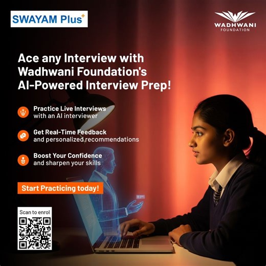 Free AI-Powered Interview Training by Wadhwani Foundation | SWAYAM Plus posted on the topic | LinkedIn
