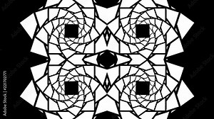 Animated motion graphics multi layer square twisting oscillating pattern effect