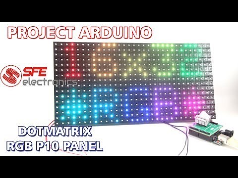 Arduino RGB Dotmatrix P10 Panel