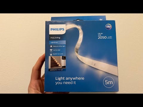 Philips LightStrips LED 5m Unboxing & First Look | 22W Transparent Light Strip