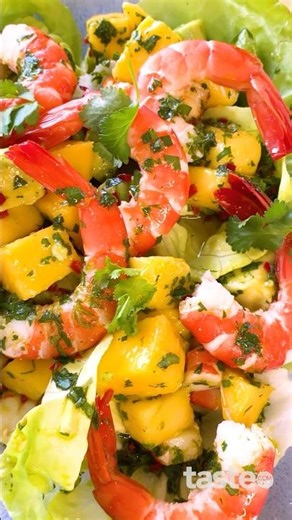 Prawn, mango & avocado salad recipe