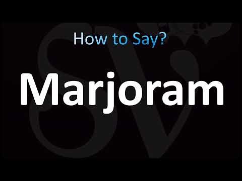 How to Pronounce Marjoram (CORRECTLY!)