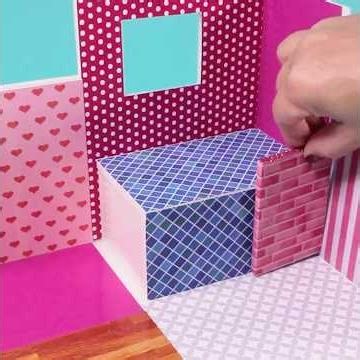 DIY Miniature Bathroom with Feature Bathroom & Loft Bed| Cardboard House