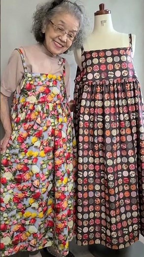 [Reference] Tutorial on how to make an apron dress [Making it from a pattern] #crafts #handmade #...