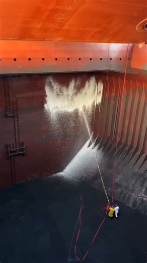 93K views · 830 reactions | How Are Bulk Carrier ships Cleaned ? | Facts Gram | Facebook