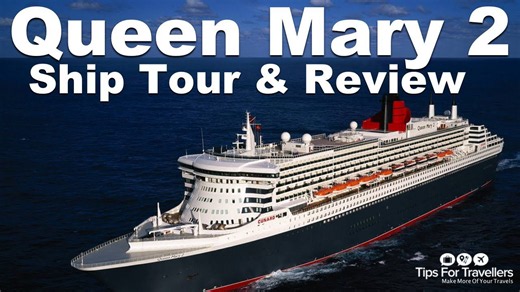 Queen Mary 2 in a winter storm 🌊
