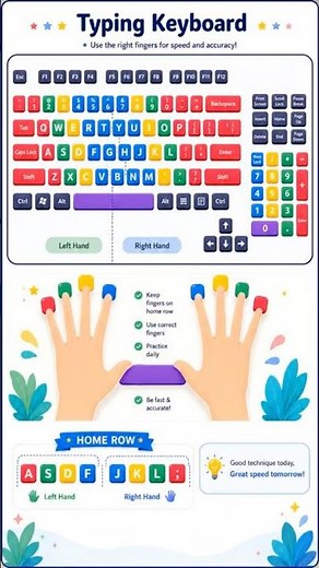 Typing Keyboard Finger Placement Guide for Beginners - What’s your typing speed (WPM)?