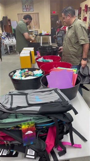 Houston Volunteers Pack School Supplies for Local Students 🎒 | Back-to-School Drive 2026