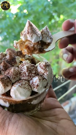 Tiramisu Pudding Cake 🍰☕️ #food #dessert