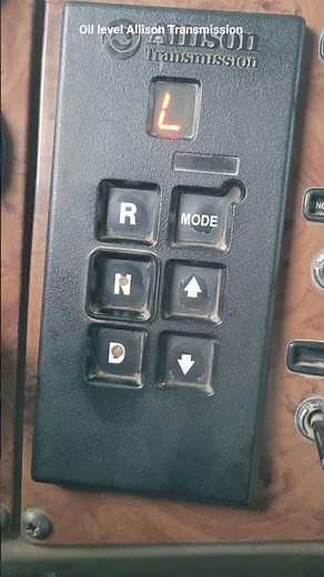 How to check transmission fluid push button Allison Transmission push button #mechanic #transmission