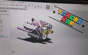 Solidworks—花费3建模出来的V6发动机，真的不错！！