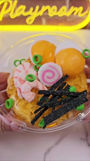 Crunchy Shrimp Ramen Slime | Slimy Street Food Crush