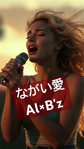 AI女性ロックで蘇る｜B’z「ながい愛」#jrock #bz #shorts #aimusic #music #cover