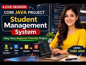 🔴 Build Your First Core Java Project Live | Beginner Friendly Student Management System in Tamil🔥