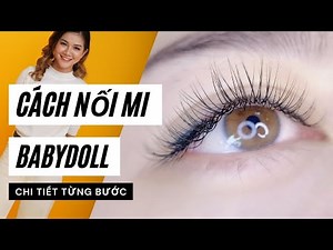 TEACH BABYDOLL EYELASH EXTENSIONS STEP BY STEP IN DETAIL🎈 LEARN EYELASH EXTENSIONS HANI