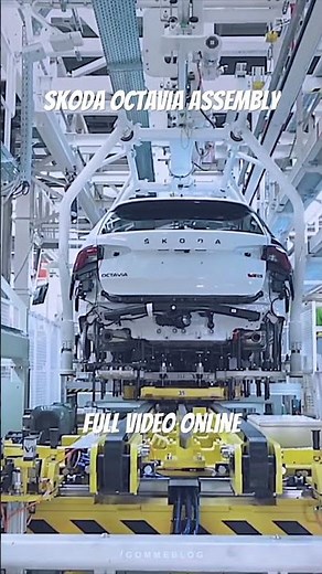 SKODA OCTAVIA Assembly Line #shorts Car Factory