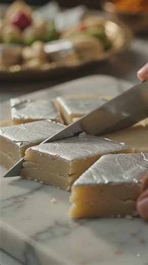 Kaju Katli Recipe | Homemade Cashew Sweet | Easy Indian Dessert